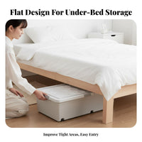 Rolling Under-Bed Container Easy to Pull away Rolling Container with Lid