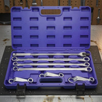 7 Pieces Alignment Wrench Set Molded Case Camber Wrench Set Fitted Insert