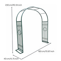 1 Piece Climbing Plant Archway Metal Garden Arbor Sturdy Plant Trellis Weather Resistant Iron Construction for Gardeners DIY Enthusiasts Backyard Patio Yard