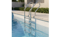 Stainless Steel Pool Ladder Anti-Skid Pool Ladder with Handrails Rust-Resistant