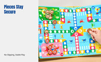 8-in-1 Magnetic Flying Chess Board, Portable Educational Puzzle Toy for Kids, Foldable Multi-Game Set, Family Travel Fun