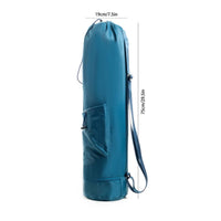 Exercise Mat Bag Adjustable Shoulder Strap Exercise Mat Storage Bag Wet Pocket Compartment Sports Accessory for Yogis, Pilates Enthusiasts, Gym
