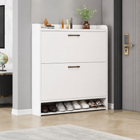 Wooden Shoe Box, Entryway Storage, Slim Type, Shoe Cabinet, With Adjustable Shelves, Fits 12-42 Pairs, Natural Light Wood, Shoe Cabinet