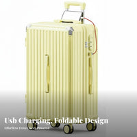 Hardside Carry-on Adjustable Handle Ribbed Hardside for Vacation