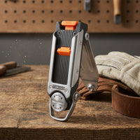 Anti-Slip Belt Clip with Locking Mechanism Compact Tool Pouch Clip Metal Belt Pouch Holder Secure for Tradespeople