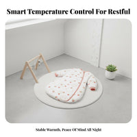 Anti-Kick Design Infant Sleepsuit Year-Round Wearable Blanket Temperature Regulating Sleep Sack Breathable for Newborns, Toddlers, Bedtime, Crib Use, Rest Time, Resttime