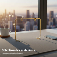 Customizable wooden desktop calendar