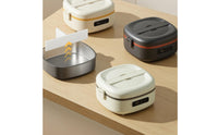 Portable Electric Lunch Box Self-Heating Electric Lunch Box with Stainless Steel Container Digital Food Warmer with Stainless Steel Container Leakproof for Office Workers, Commuters, Students, Travel, School