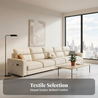 3-Seater Sofa abrasionResistant Straight 3-Person Settee Petaccommodating Couch for Apartment Dwellers, Residents, Small Areas, Lounge Area