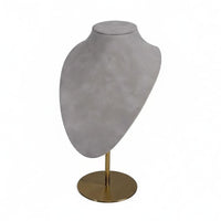 Pu Leather Necklace Stand Luxury Style Necklace Display Bust Stable Base Jewelry Display Bust for Photo Photography