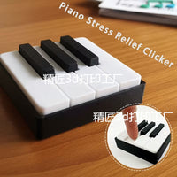 PLA Piano Keyboard Clicker Desktop Figurine and Stress Relief Toy