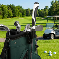 5 Pieces Clamp-Style Golf Bag Fasten-on Holder Compact Golf Bag Clip Slimline Long-Lasting for Golfers
