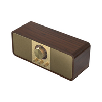 Retro Wooden Speaker, Vintage Radio, Stereo Bass, Home Audio