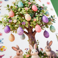 Easter Egg Window Decoration Easter Window Clings Removable PVC Sticker Sheet for Home, Window, Walls, Classroom