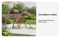 Weightless Recline Chair Adjustable Recline Folding Recliner Lies Flat for Homeowners