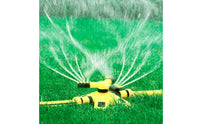 Water Sprinkler with Connector 360-Degree Automatic Sprinkler for Garden, Lawn