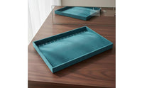 Jewelry Tray Velvet Lined Necklace Tray No Assembly Needed Earring Holder Stand for Market Stall, Craft Fair