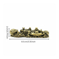 Five Children Buddha Ornament Collectible Brass Buddha Statue Retro Design