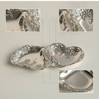 Heart-Shaped Tray Embossed Heart Tray Sculptural for Tabletop