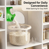 Storage Container Measuring Cup, Rice Dispenser Cereal Dispenser, Large Rice Dispenser Cereal, Food  - Image 4