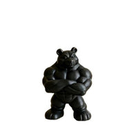 Nordic Style Muscle Bear Figurine Desk Decor