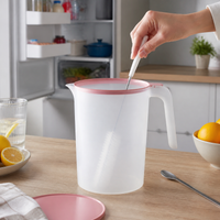Large Capacity Plastic Cold Water Pitcher for Refrigerator, Juice, and Iced Tea - Customizable Logo