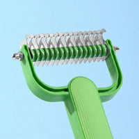 Cat Brush and Dog Brush 3-Pack for Deep Combing, Versatile Cat Comb and Dog Comb Set for Knots Mats, Cat Grooming Kit with a Curved Handle