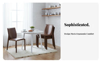 Upholstered Armless Chair Minimalist Design Upholstered Armless Side Chair Stackable Space-Saving for Interior Designers, Adults
