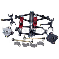 Modified Four-Wheel Kart Front Suspension Steering Kit with Drum Brake Rocker Arm and Shock Absorber