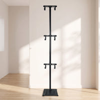 Adjustable Freestanding Bike Rack Indoor Vertical Two-Wheeler Rack Heavy Duty Floor Stand Secure for Children