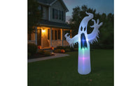 8FT Inflatable Specter with LED Giant Halloween Inflatable with Lights Self-Inflating Specter Built-in Lighting for Yard