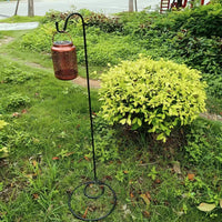 Freestanding Flat Shepherd Hook for Indoor/Outdoor Decorative Light Display