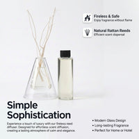 Silent Story Reed Diffuser Set, Bright Green + Gift Dragon Willow Scent