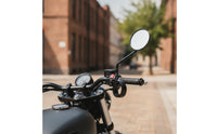 Retro-Style Motorcycle Rearview Mirrors with Clamp-on Mounts Adjustable Motorcycle Mirrors with Handlebar Mount Clamps Round Stable for Motorcyclists