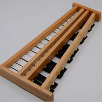 27-Note Glockenspiel with Beechwood Frame, Colorful Metal Plates, Early Education Musical Instrument