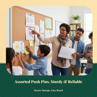 Colored Push Pins, Flat Round Head Thumb Tacks, Decorative map Tacks for Office, Home, Corkboard