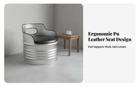 Oil Drum Table and Chair Combo Factory Theme & Design 3-Piece Patio Group Retro Look and Feel sturdyDuty for Restaurateurs