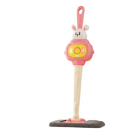 Light-up Toy Mop with Lights and Sounds Realistic Pretend Play Floor Mop Easy-to-Hold Toy Sweeper Singing for Children
