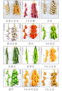 秉诚仿真辣椒大蒜玉米土豆花生蔬菜串农家乐饭店庭院装饰挂串