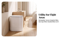 Space-Saving Trash Can with Lid | Compact Upright Form, Small toilet Trash Can with Lid, for Toilet