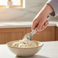 Stainless Steel Ice Cream Scoop Brushed Finish Ice Cream Scoop Single-Piece
