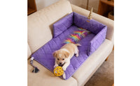 Crinkle Paper Bolstered Pet Mat with Toys Chew-Resistant Rope Interactive Pet Play Mat Non-Slip Bottom Dog and Cat Activity Bed Creature Themed for Kittens