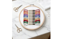 Embroidery Hoop with Thread Smooth Wooden Embroidery Hoop Easy to Use for Beginners