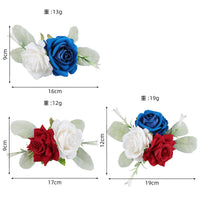 Handmade Silk Rose Flower Cluster for Cake Decoration and Wedding