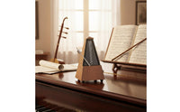 Pyramid Metronome Metal Movement Mechanical Metronome Stable Base Instrument Rhythm Meter for Exam Training