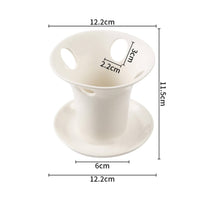 Ceramic Toothbrush Holder Minimalist Design Multi-Hole Toothbrush and Toothpaste Cup Easy to Glazed Ceramic Makeup Brush Holder for Families
