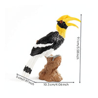 Lifelike Bird Figurine Realistic Bird Sculpture Plastic Decorative for Bookshelf, Patio