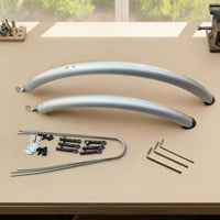 Close-Fitting Road Bike Mudguard Kit Stylish Cycle Mudguard Set with Mounting Stays High Strength Front and Rear Fenders Lightweight for Cyclists