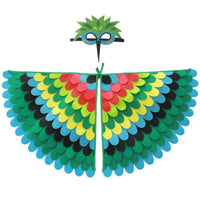 Ignites creativity avian appendage Cape Colorful Designs creature Costume vivid Print costume play Clothes Easy to Wear for Children, &children, little universals, Stage Performances, Halloween, celebratory gathering, School Events