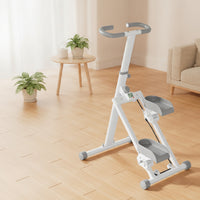 Stair Stepper with Handlebars Foldable Stepper with Handlebars Space-Saving Climbing Exercise Machine for Adults, Home Gym, Apartment